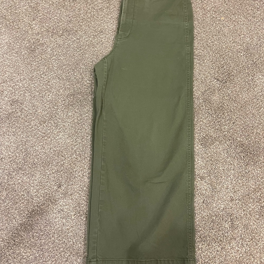 Madewell Green Cropped Ankle Pants